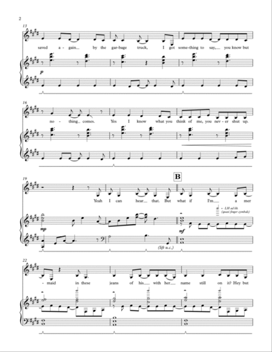 Silent All These Years Voice scores gallery preview page 2