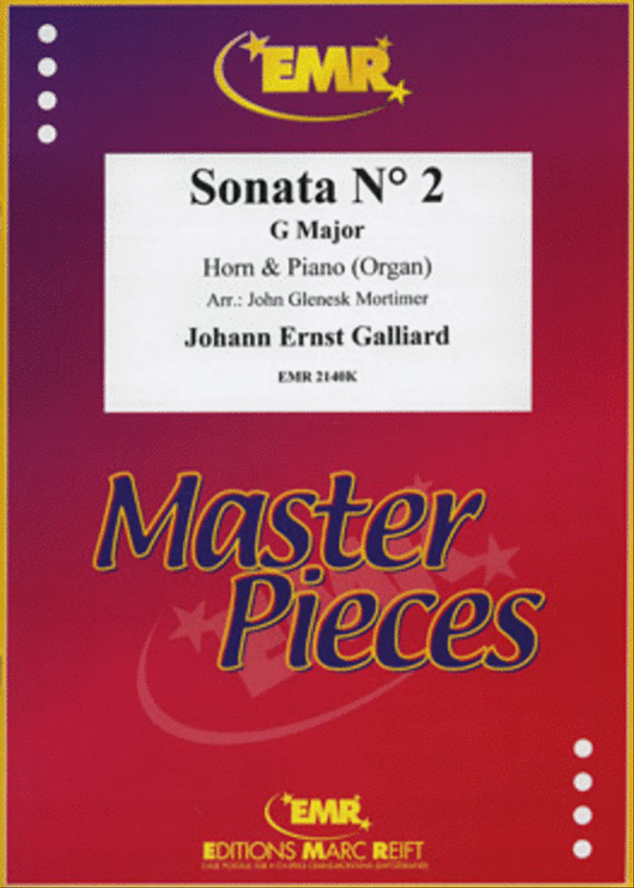 Sonata No. 2 in G Major Horn scores gallery preview page 1