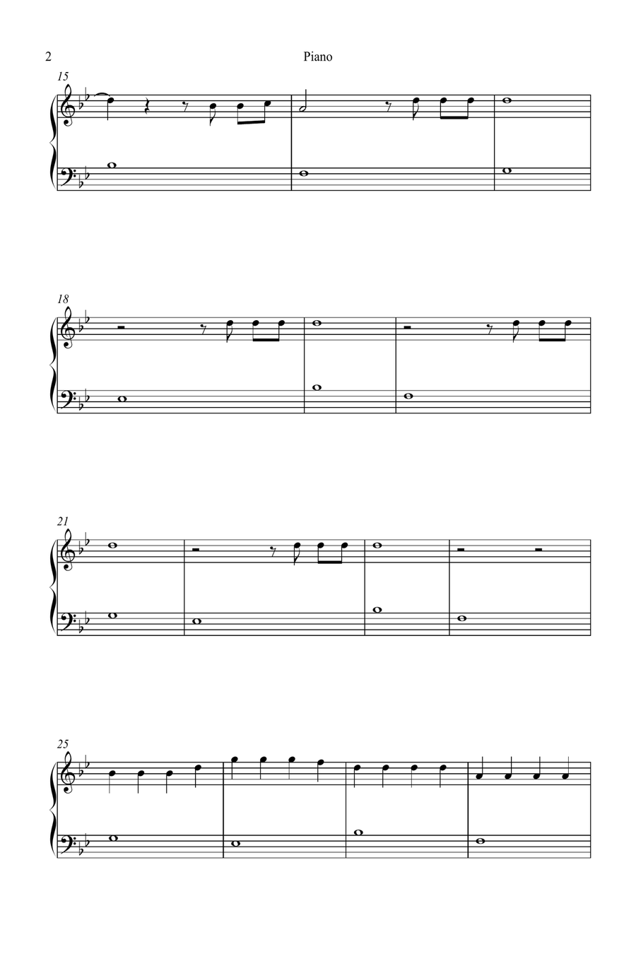 Faded Easy Piano scores gallery preview page 2
