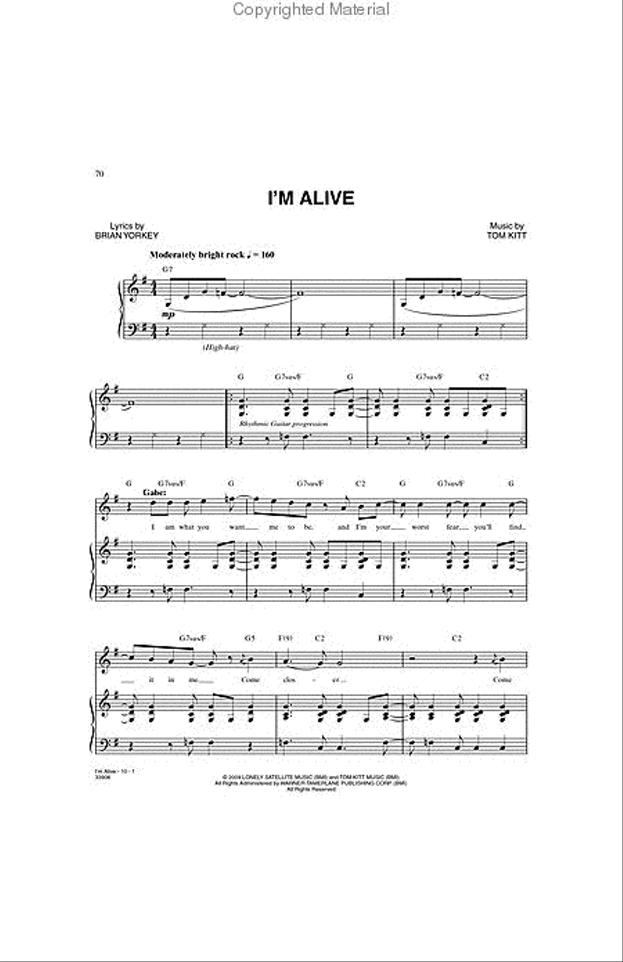 Next to Normal Piano, Vocal scores gallery preview page 3