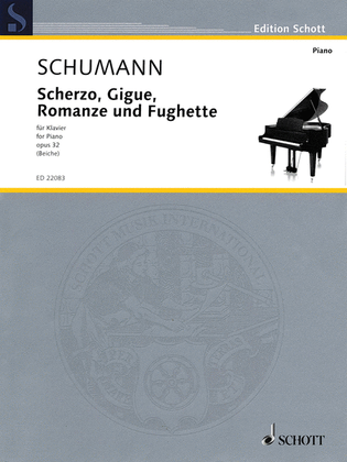 Book cover for Scherzo, Gigue, Romanze und Fughette, Op. 32