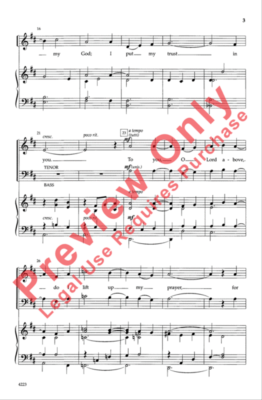 Prayer Prayer 4-Part scores gallery preview page 3