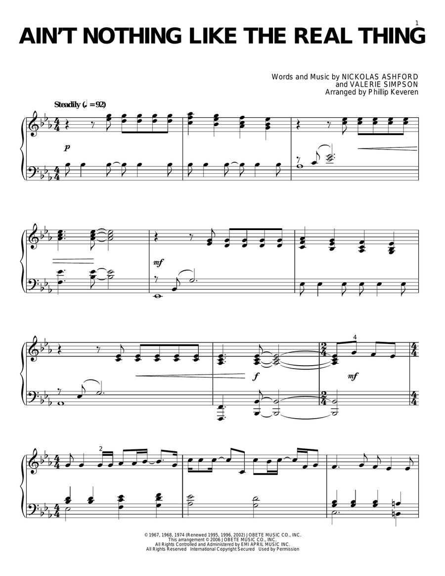 Ain't Nothing Like The Real Thing (arr. Phillip Keveren)