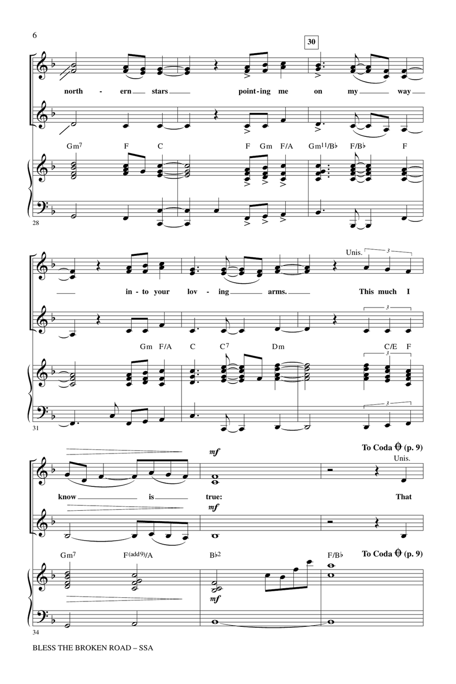 Bless The Broken Road SSA scores gallery preview page 4