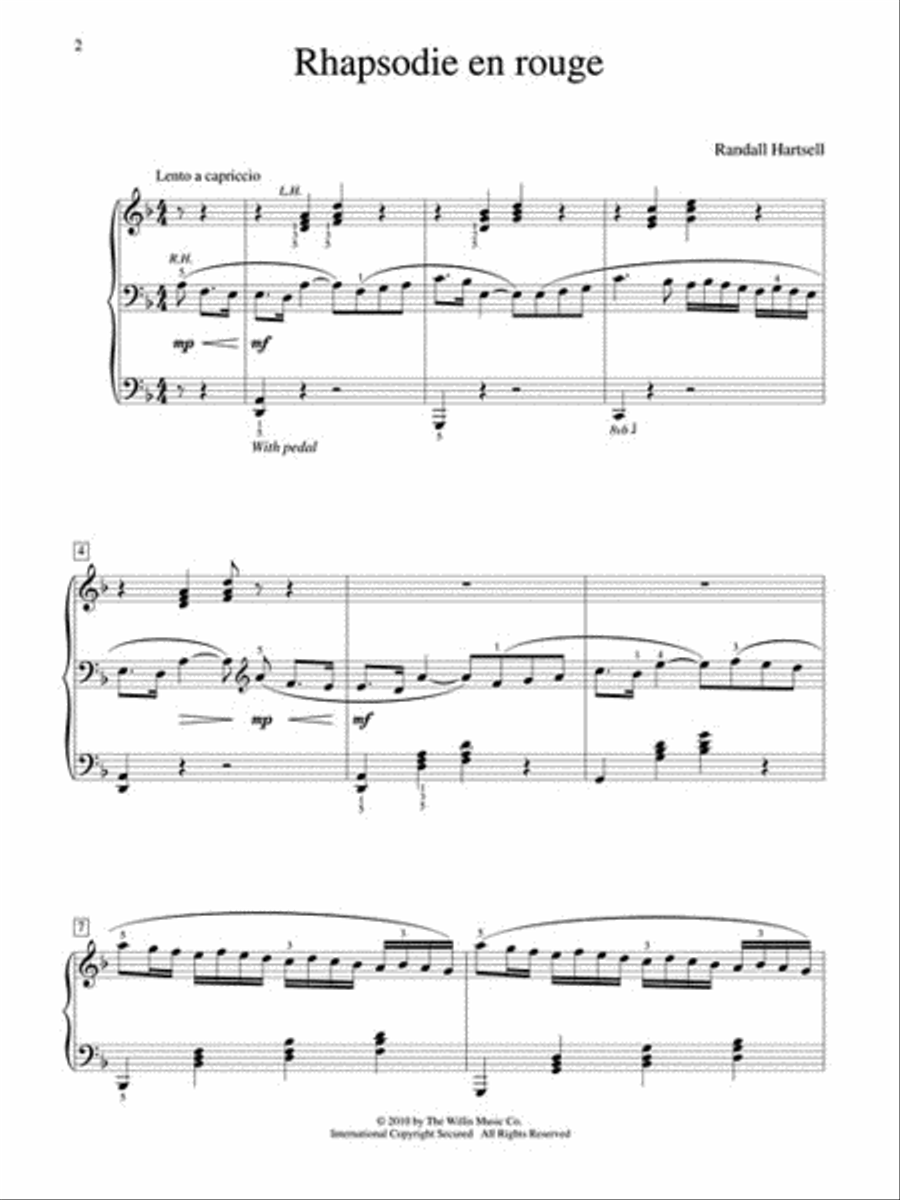 Rhapsodie en rouge Rhapsodie en rouge Piano scores gallery preview page 2