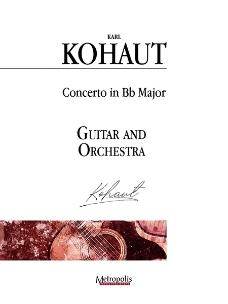 Concerto in B-flat Major for Guitar and Orchestra (Full Score and Parts)