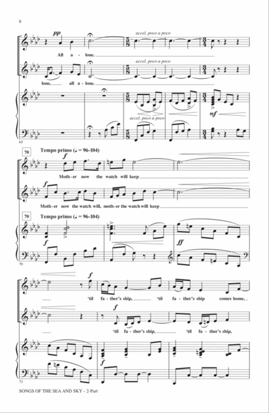Songs Of The Sea And Sky 2-Part scores gallery preview page 6