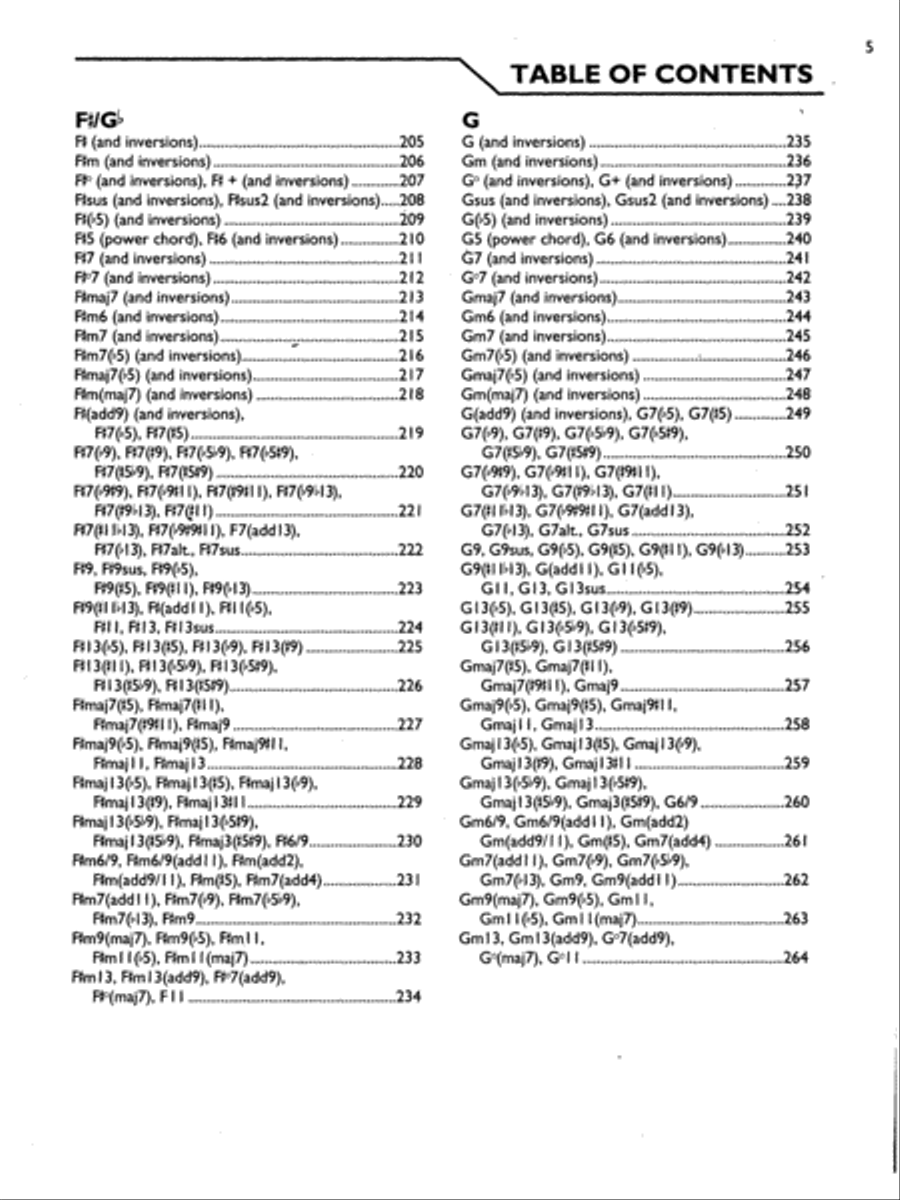 Keyboard Picture Chord Encyclopedia Piano scores gallery preview page 5