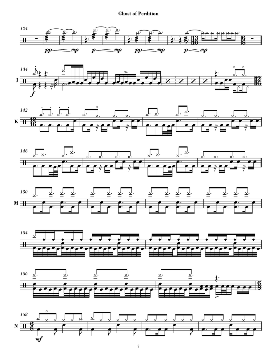 Ghost Of Perdition Drum Set scores gallery preview page 4