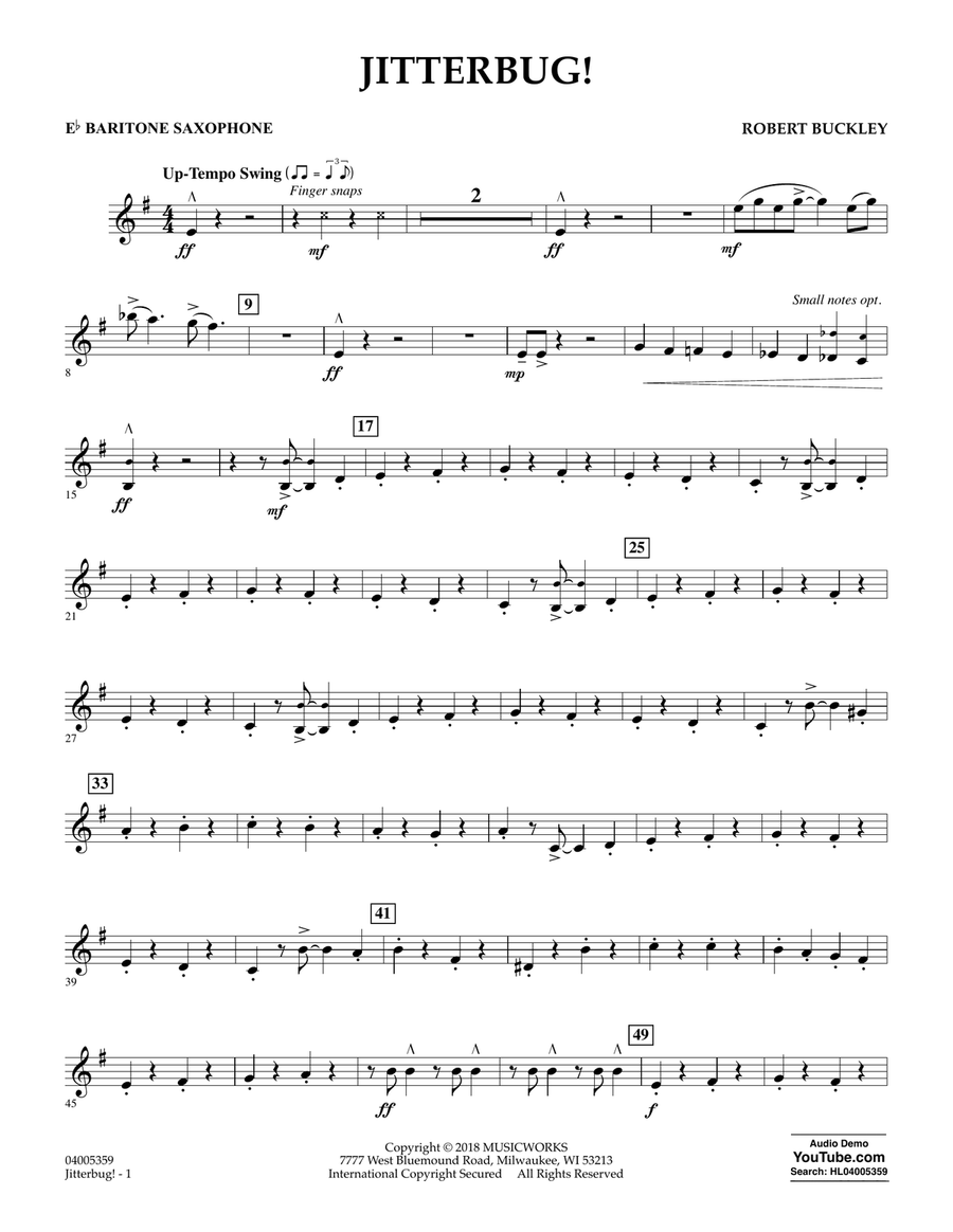 Jitterbug! - Eb Baritone Saxophone
