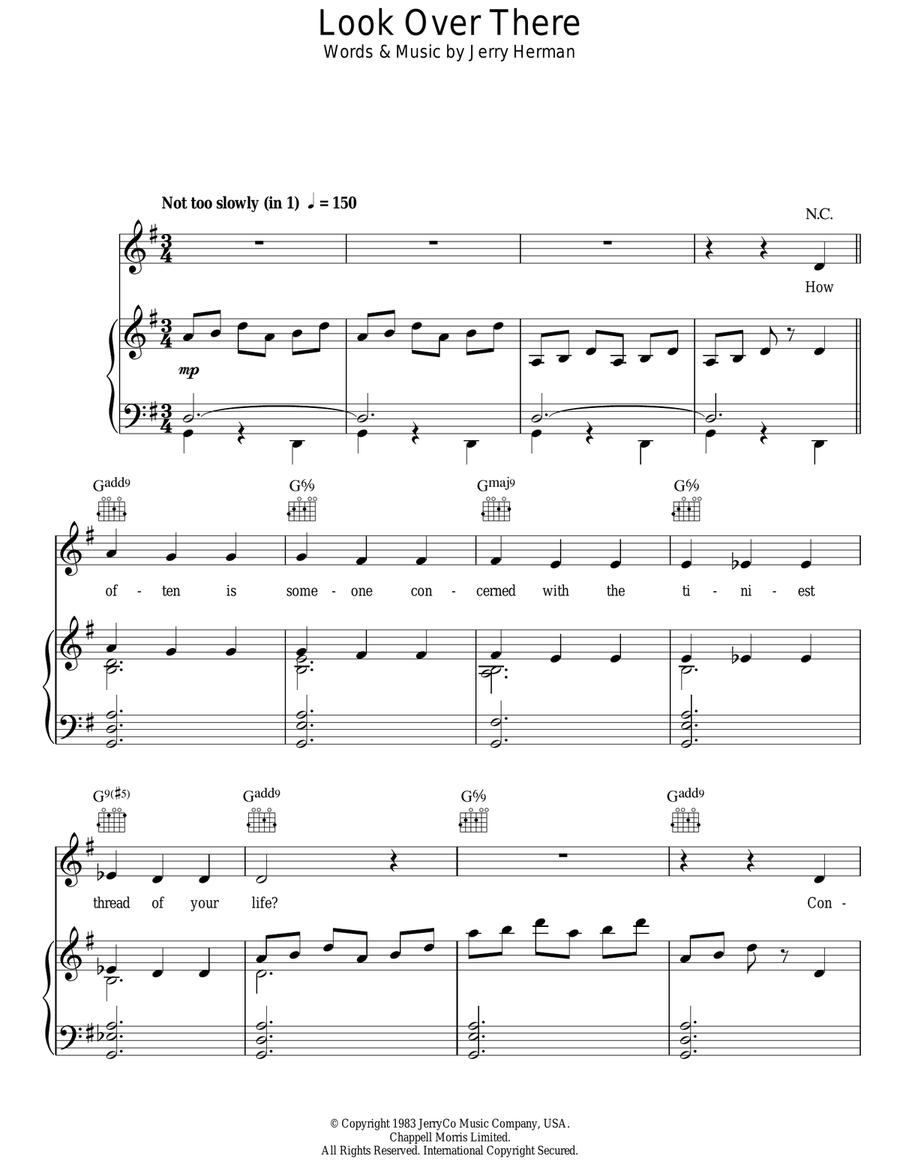 Look Over There Guitar scores gallery preview page 1