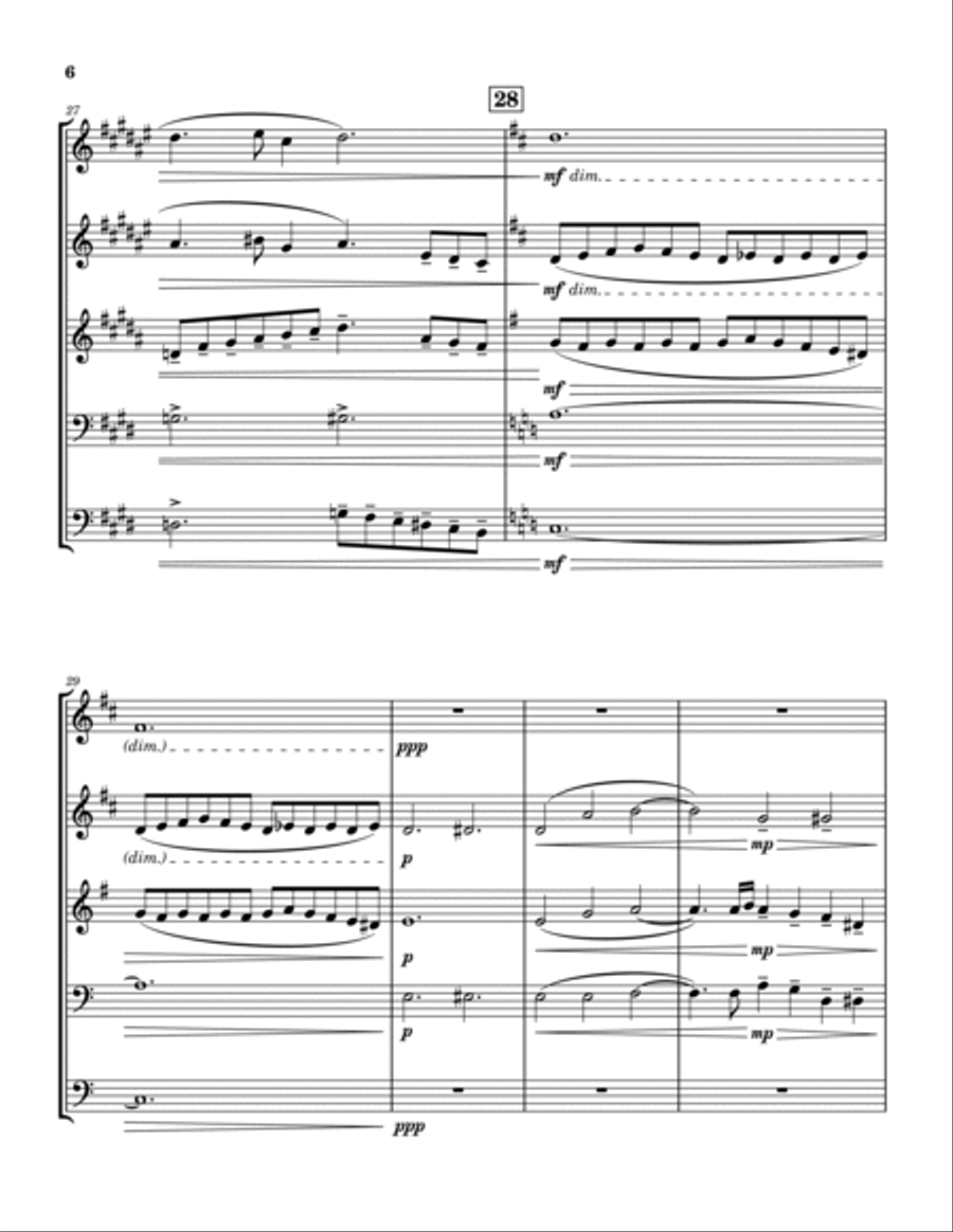 Against the Current Brass Quintet scores gallery preview page 6