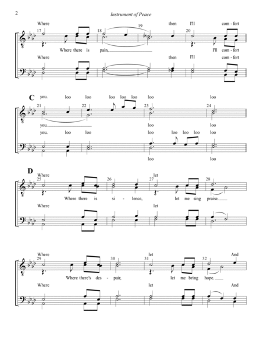 Instrument Of Peace Instrument Of Peace TTBB scores gallery preview page 2