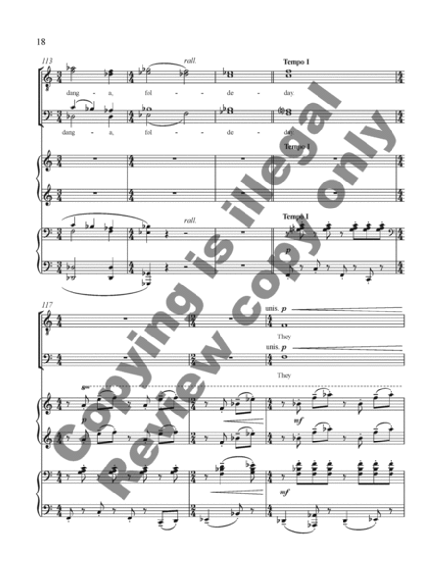 Sweet Betsy TTBB scores gallery preview page 17