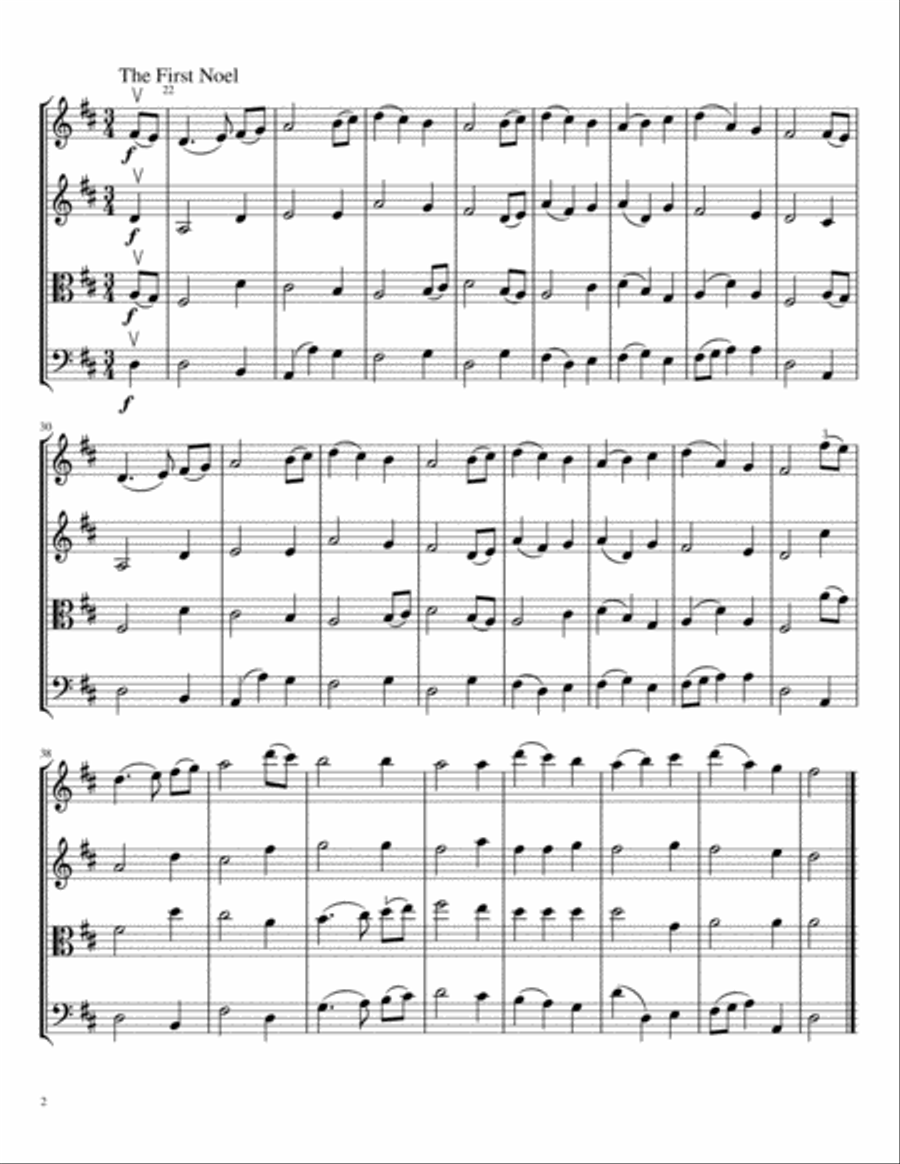 Carols for String Quartet, Volume I String Quartet scores gallery preview page 3