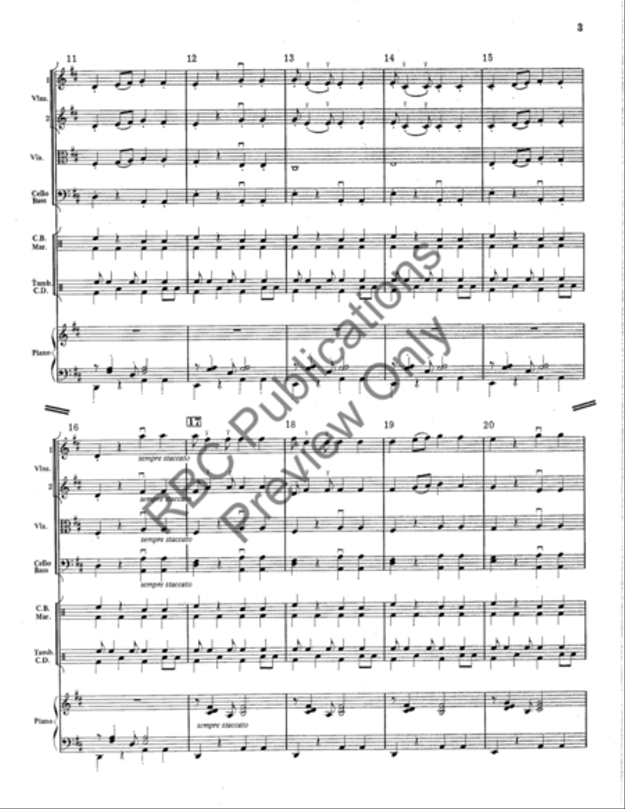 Samba Del Coco String Orchestra scores gallery preview page 4