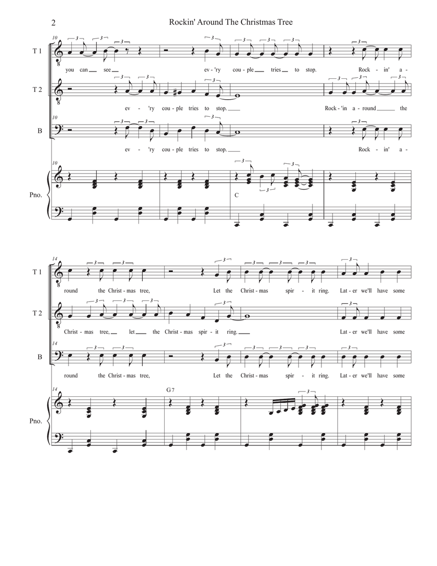 Rockin' Around The Christmas Tree TTB scores gallery preview page 2