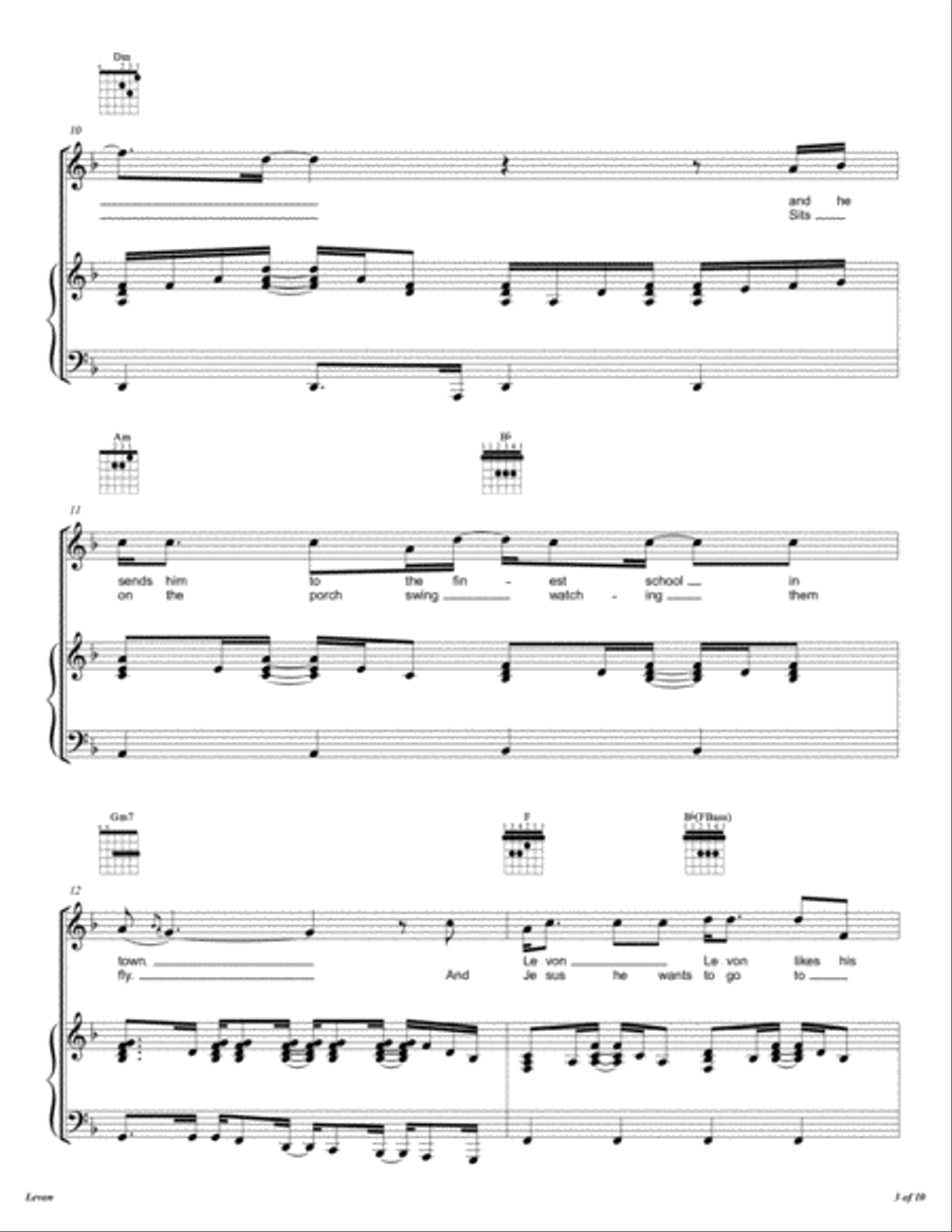 Levon Voice scores gallery preview page 4