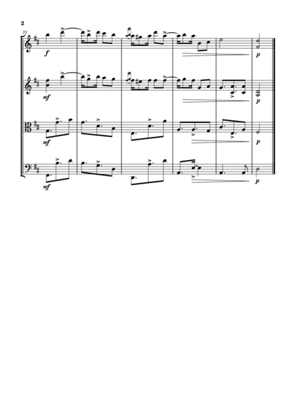 4 Danzas Cubanas for String Quartet SCORE image number null