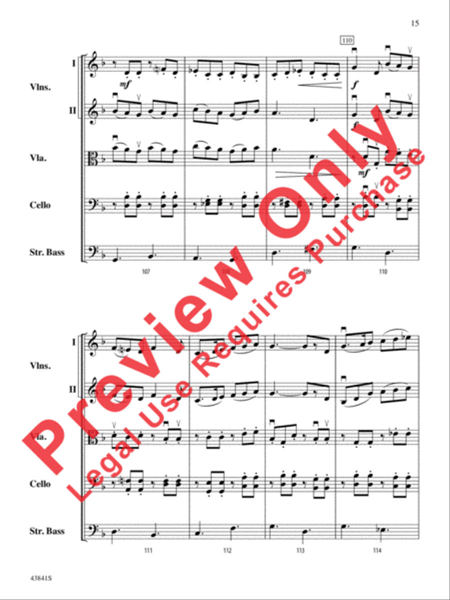 Scherzo for String Orchestra String Orchestra scores gallery preview page 16