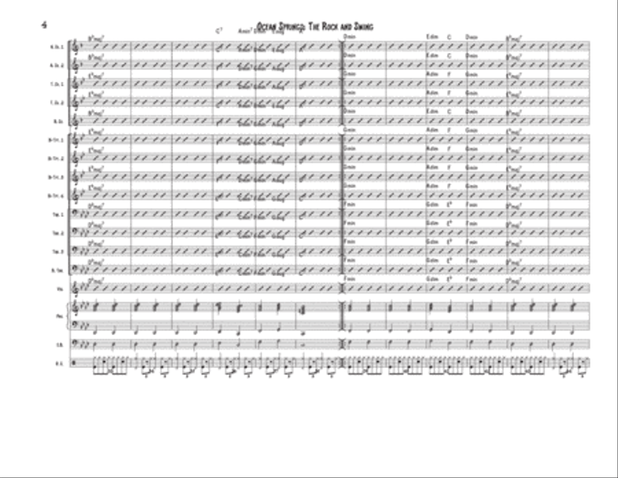 Ocean Springs- The Rock and the Swing Jazz Ensemble scores gallery preview page 4