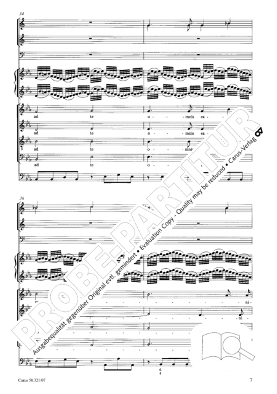 Requiem in C minor 4-Part scores gallery preview page 14