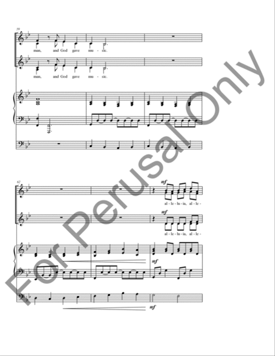 And God Gave Music And God Gave Music SSAA scores gallery preview page 10