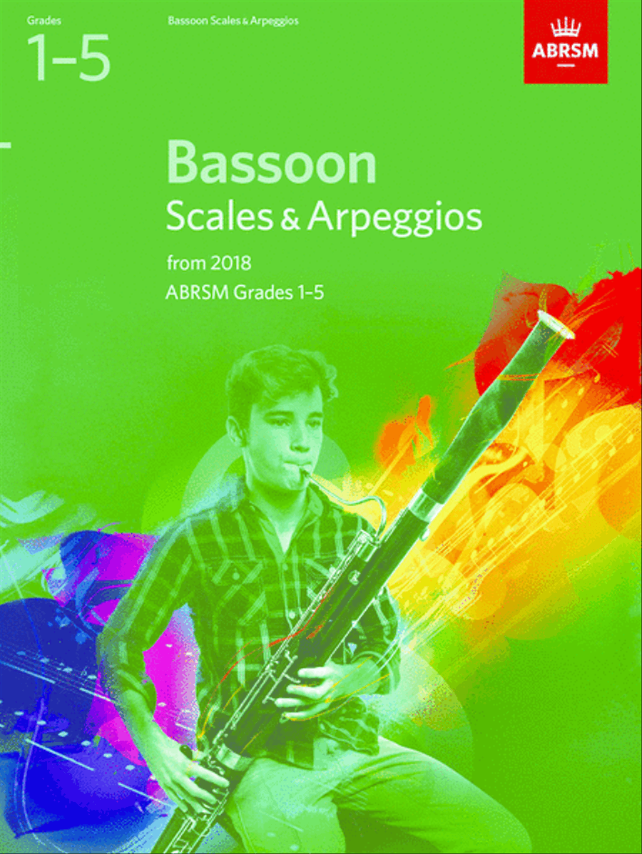 Book cover for Bassoon Scales & Arpeggios, ABRSM Grades 1-5