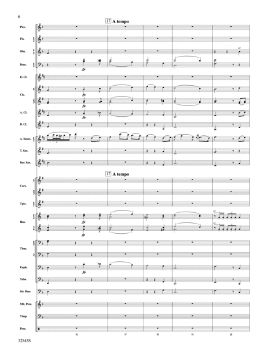 The Last Rose of Summer (from the Irish Suite) Concert Band scores gallery preview page 5