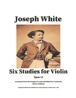 Book cover for Joseph White: Six Etudes for Violin