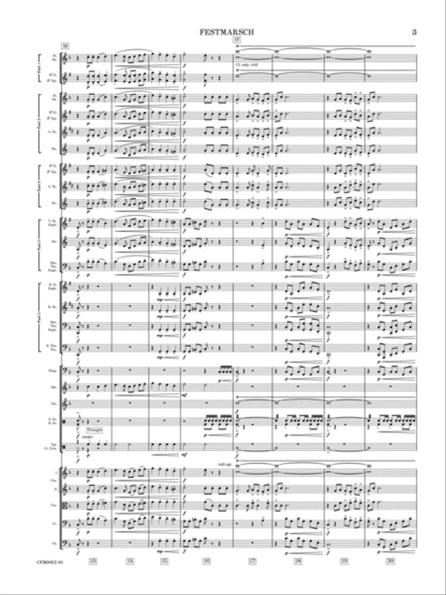 Festmarsch Festmarsch Concert Band scores gallery preview page 6