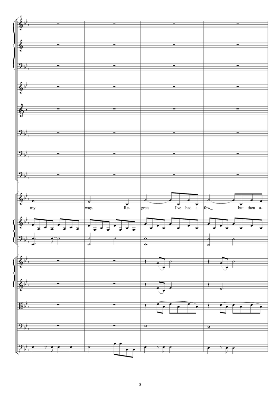My Way Full Orchestra scores gallery preview page 5