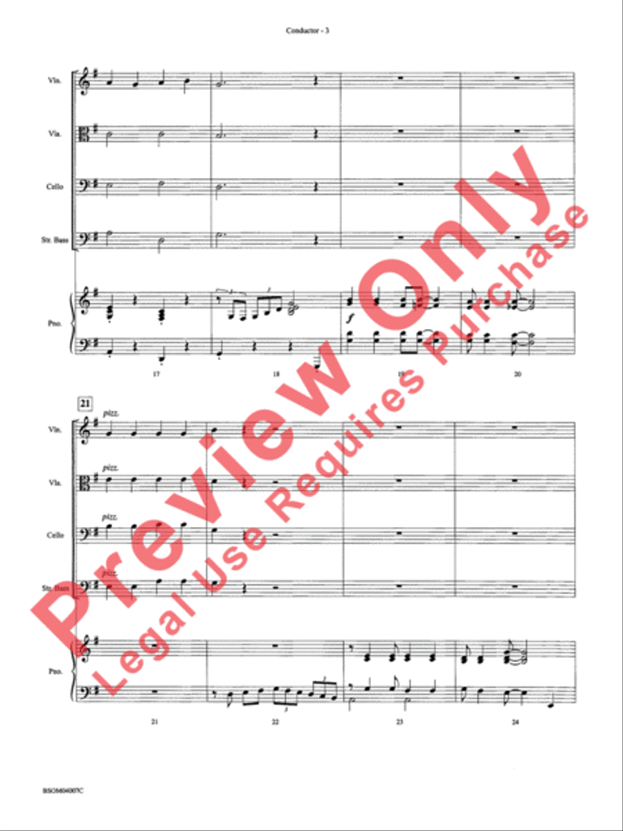 Jazzy Old Saint Nick String Orchestra scores gallery preview page 6