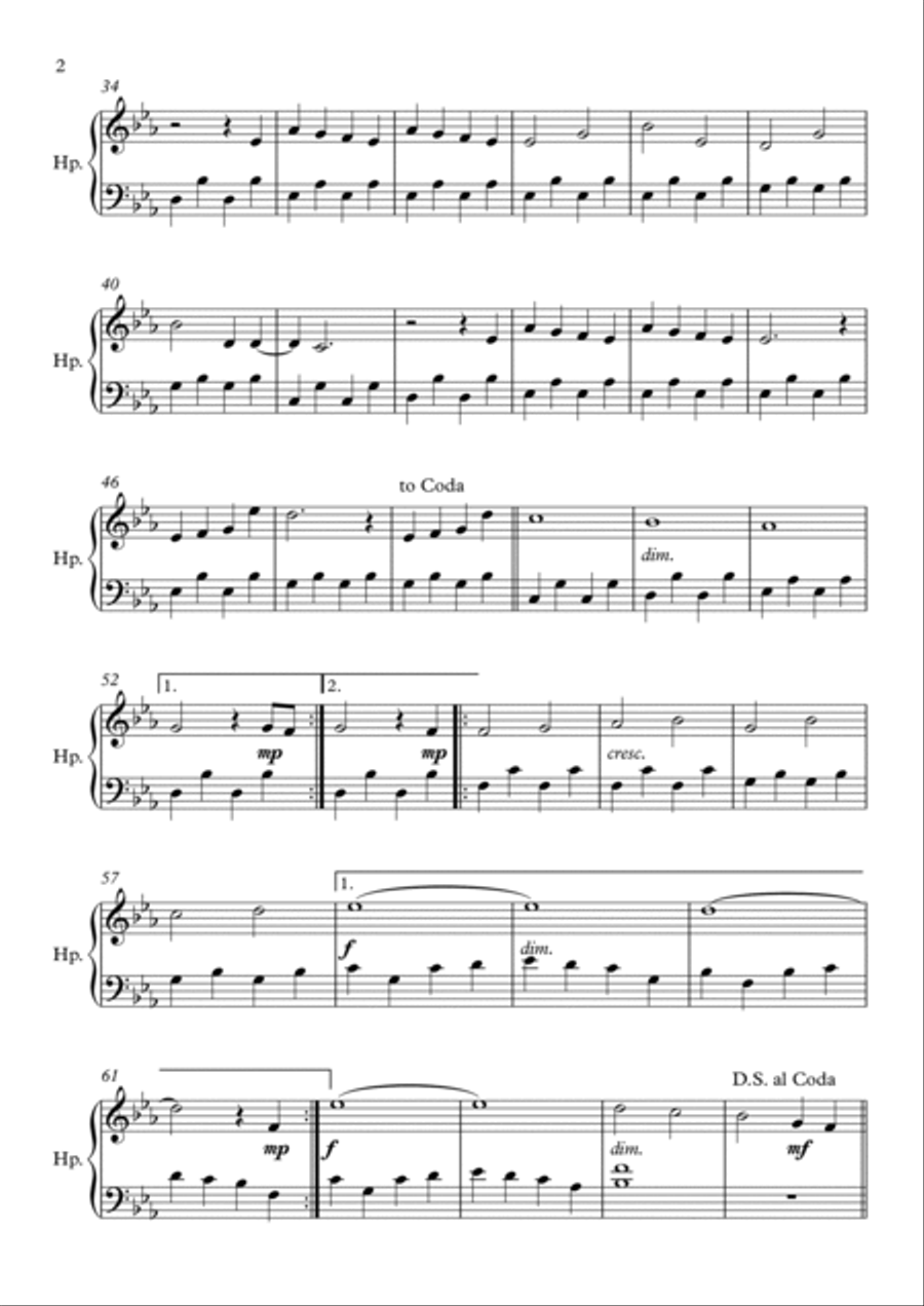 Count On Me Count On Me Harp scores gallery preview page 2