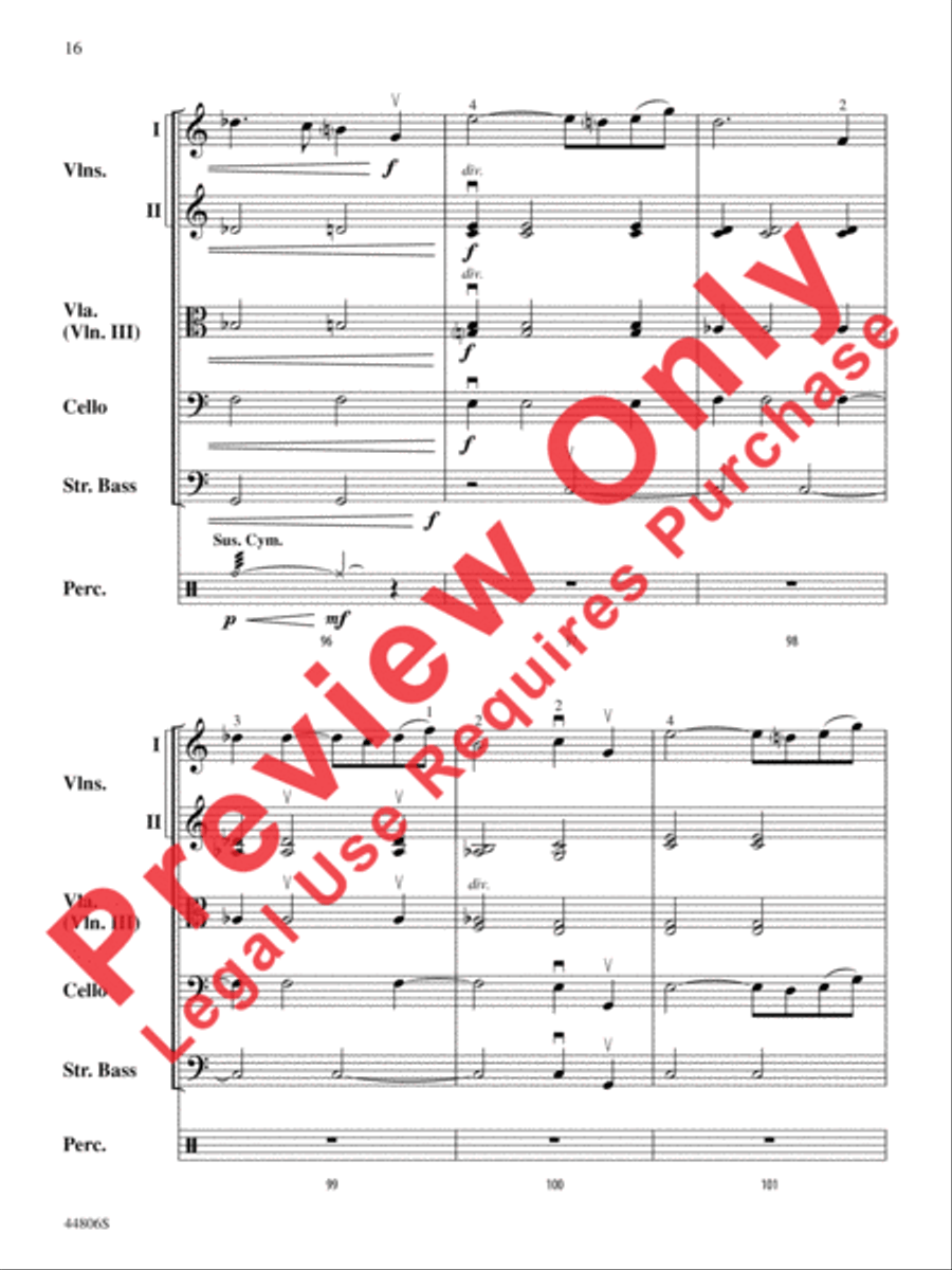 Star Wars Heroes String Orchestra scores gallery preview page 17