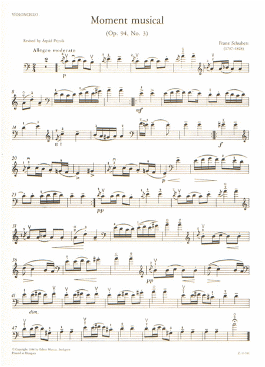 Moment musical op. 93, No. 3 Piano Accompaniment scores gallery preview page 3