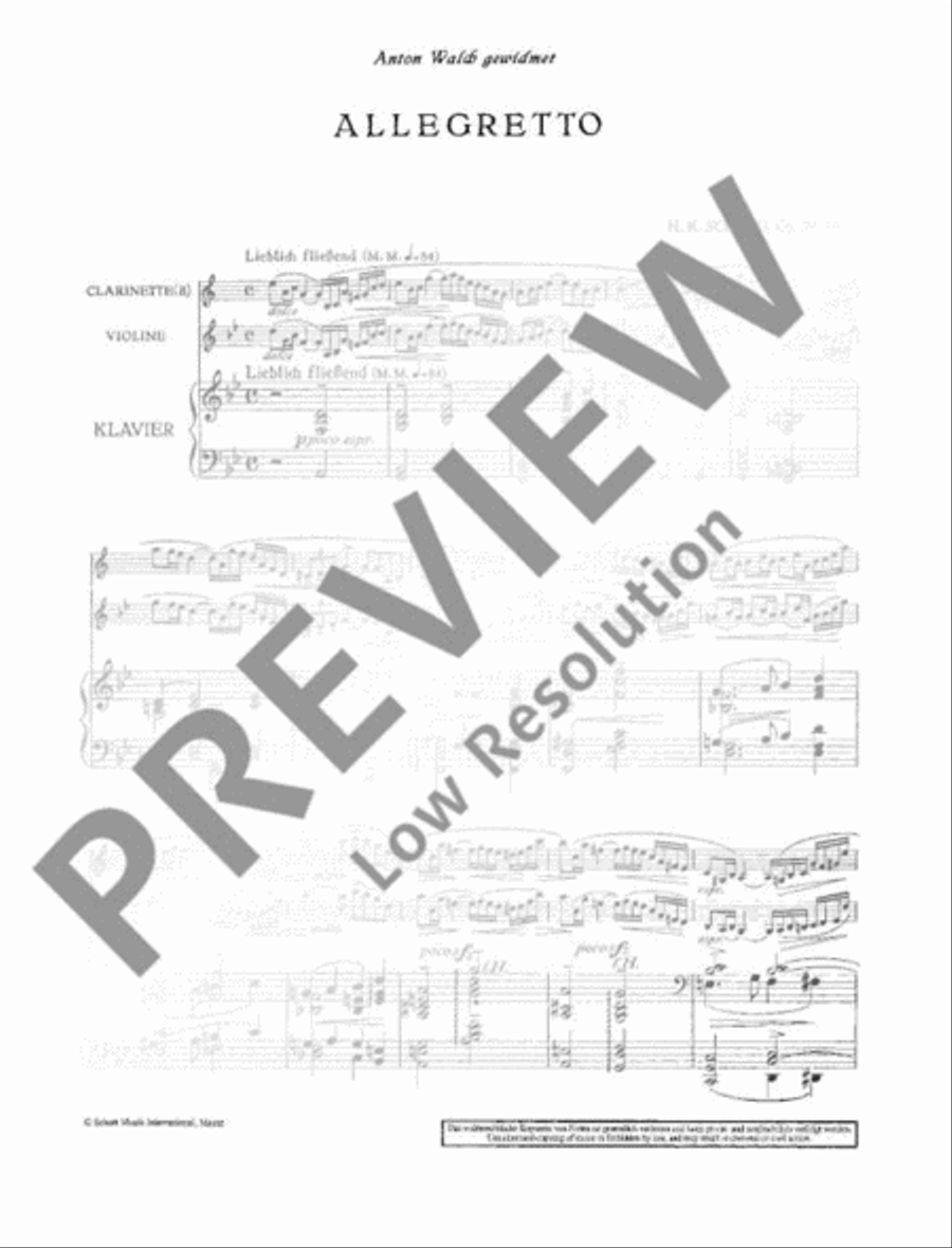 5 Tongedichte Clarinet scores gallery preview page 3