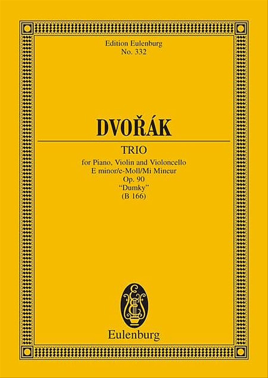 Piano Trio in E minor, Op. 90 (B 166) “Dumky” Piano Trio scores gallery preview page 1