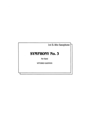 Symphony No. 3 for Band: E-flat Alto Saxophone