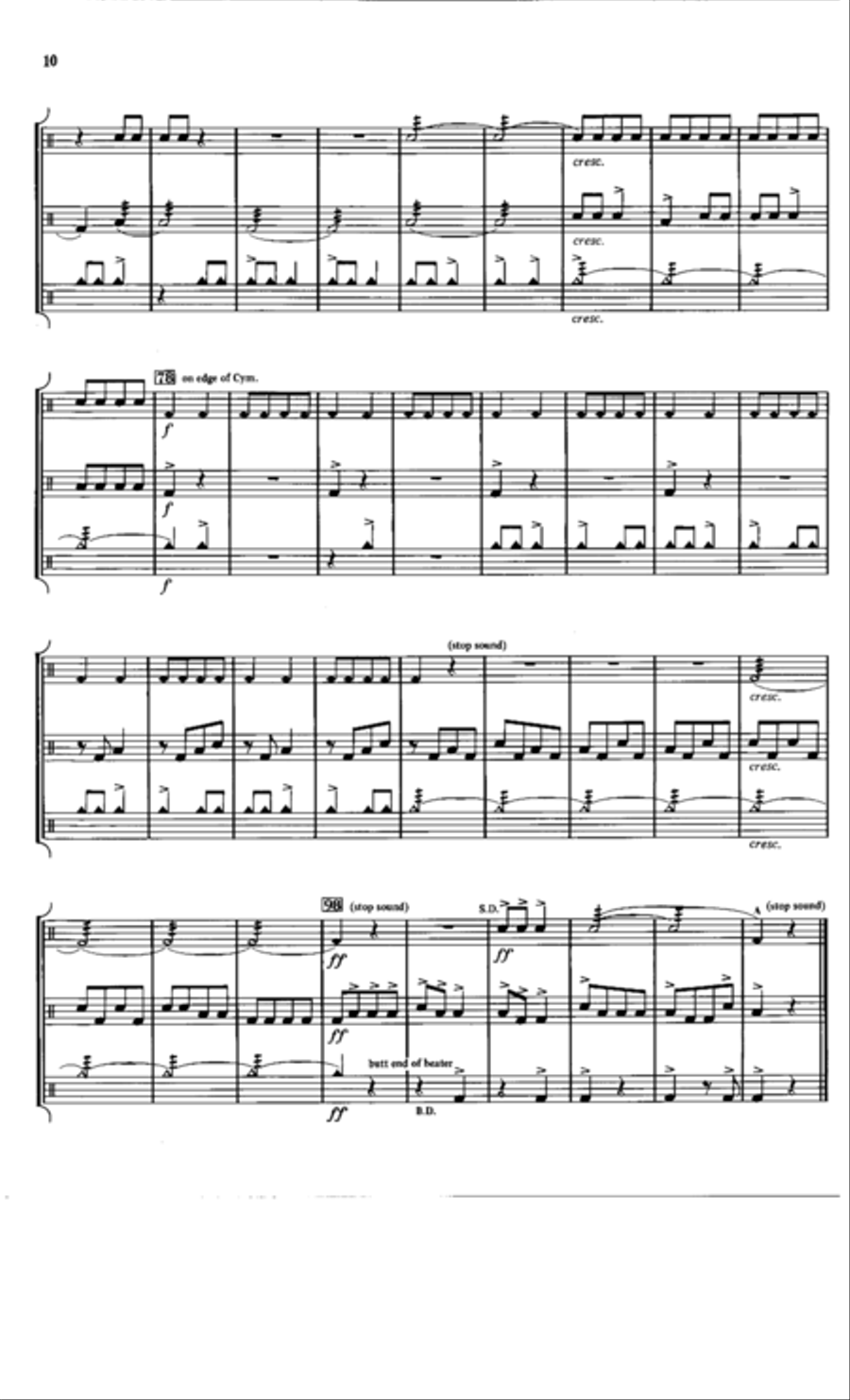 Holiday Suite for Percussion Percussion Ensemble scores gallery preview page 9