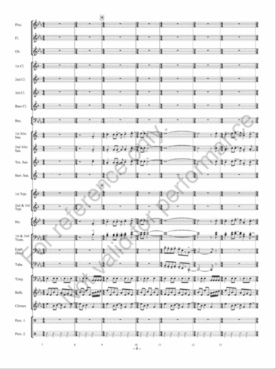 Sparkling Lights Concert Band scores gallery preview page 5