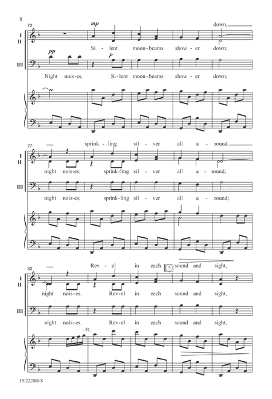 Night Noises Night Noises 3-Part scores gallery preview page 9