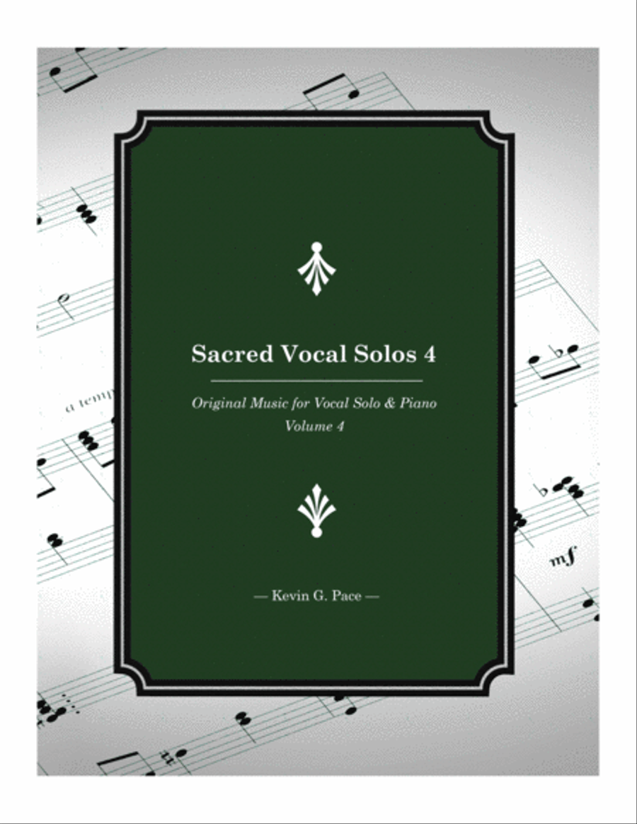 Sacred Vocal Solos for soprano or tenor solo with piano accompaniment - Volume 4 Tenor Voice scores gallery preview page 1