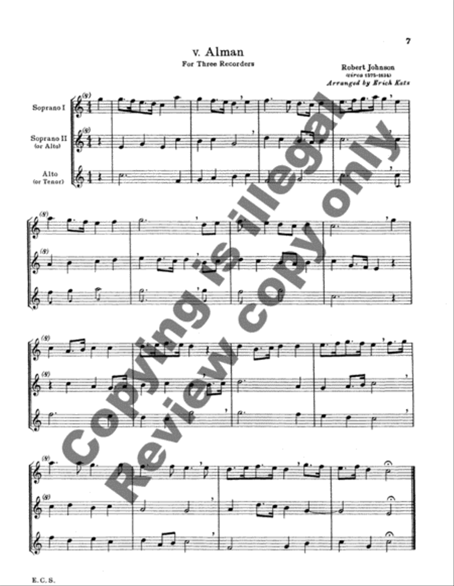 Recorder Consort Recorder scores gallery preview page 9