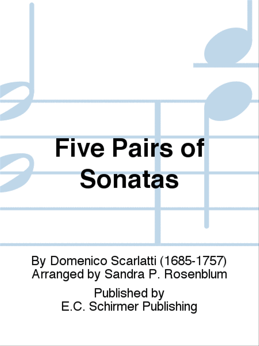 Five Pairs of Sonatas Five Pairs of Sonatas Harpsichord scores gallery preview page 1