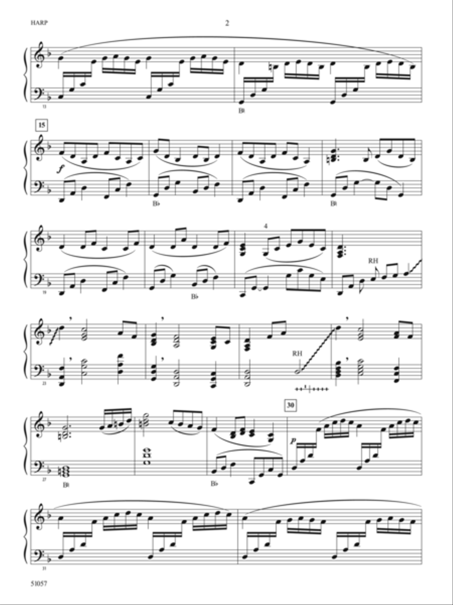 Alis Volat Propriis: Harp String Orchestra scores gallery preview page 2