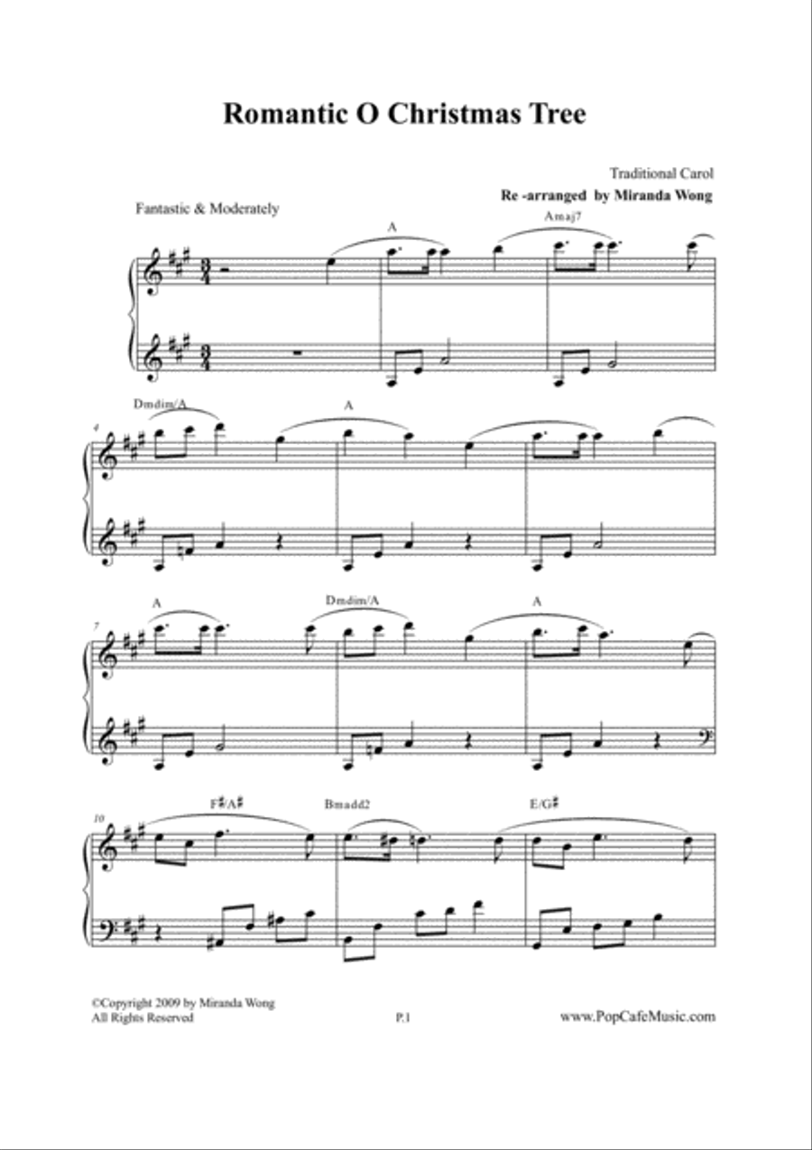 Best Christmas Music Collection in C Key - 6 Touching Piano Arrangement Piano Solo scores gallery preview page 5