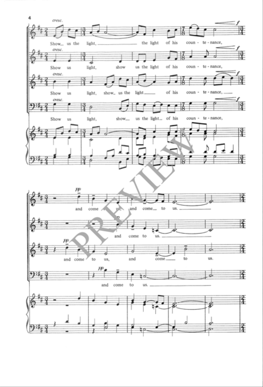 May God Bless Us May God Bless Us 4-Part scores gallery preview page 5