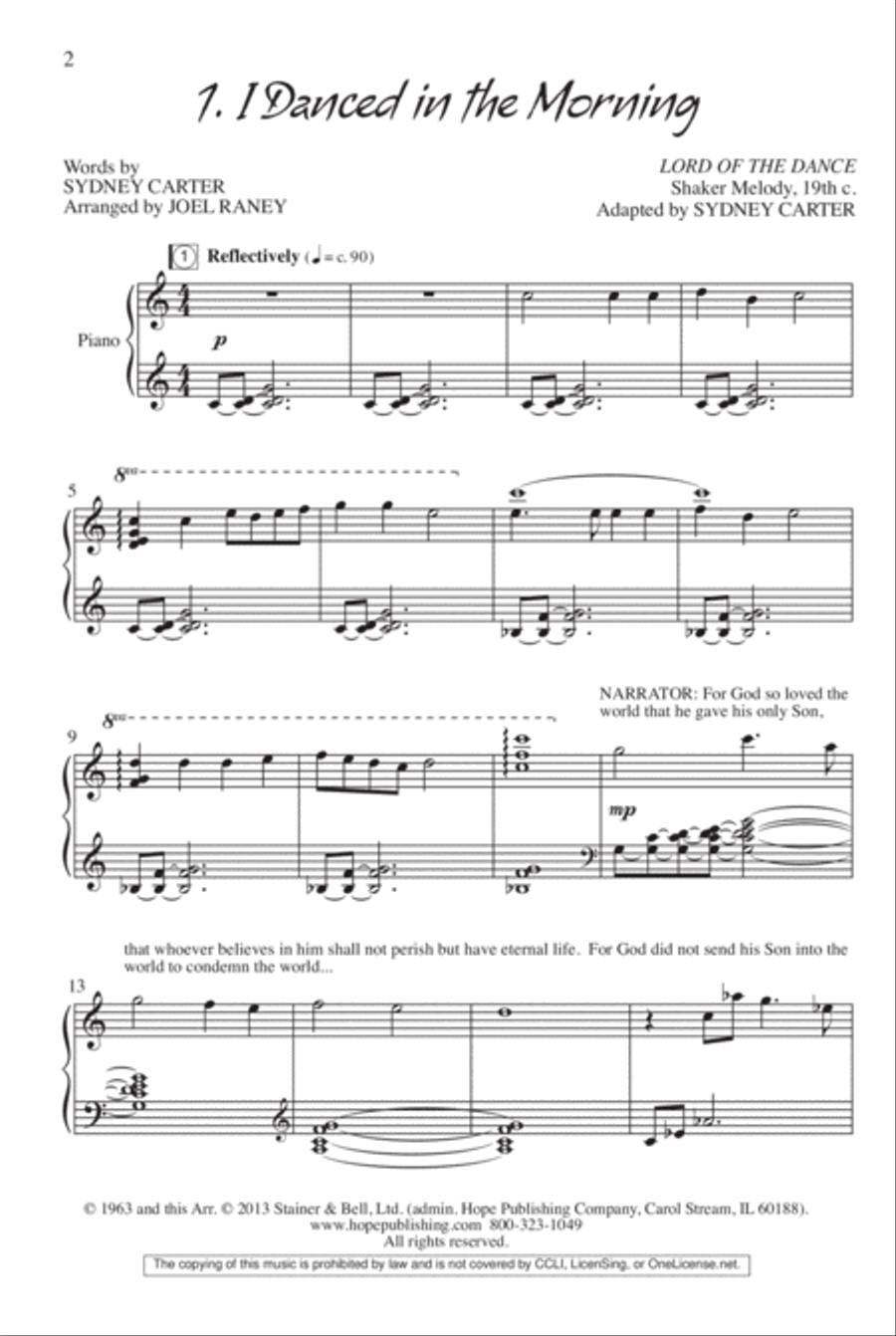 I Am the Lord of the Dance- Score 4-Part scores gallery preview page 6