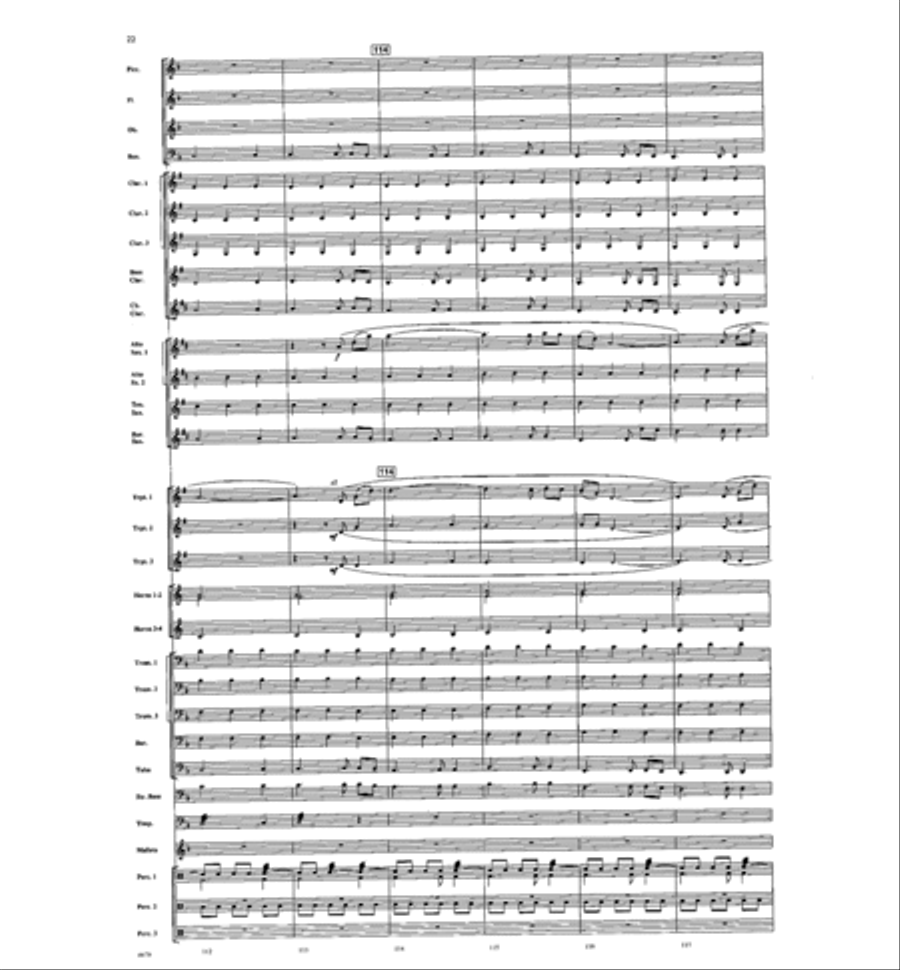 American Folk Fantasia Concert Band scores gallery preview page 23